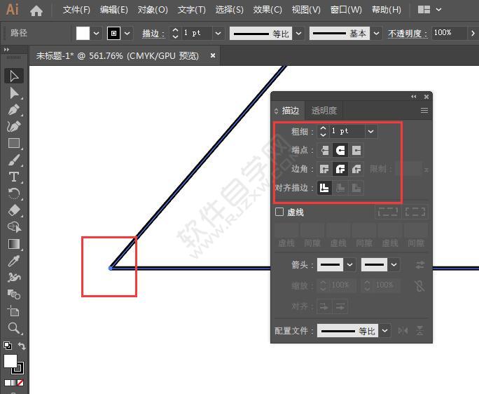 用ai鋼筆畫直角怎么設置圓角