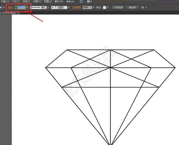 怎么用Ai繪制彩色的鉆石