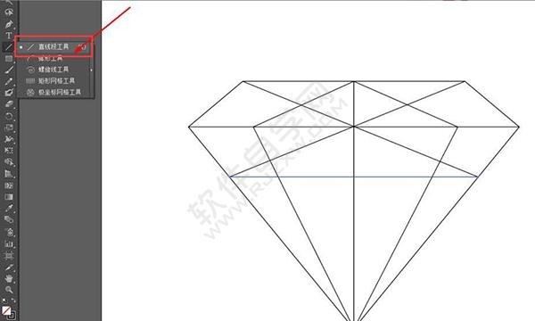 怎么用Ai繪制彩色的鉆石