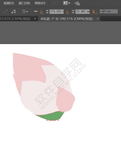 ai怎么設計豎屏的荷塘素材