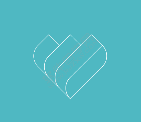 ai怎么設(shè)計折疊心形