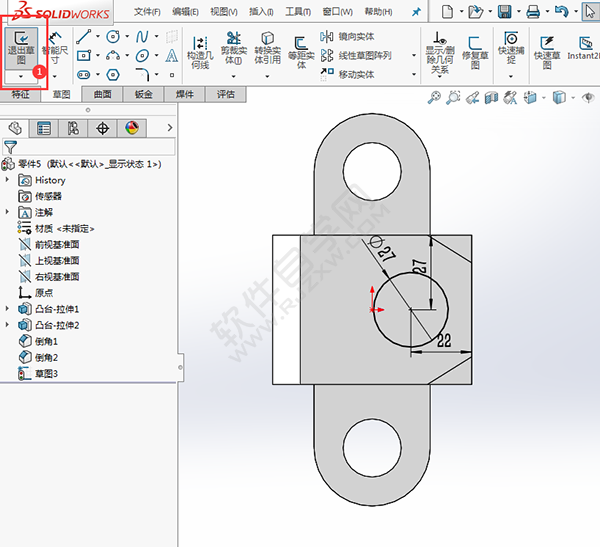簡述solidworks創建零件過程