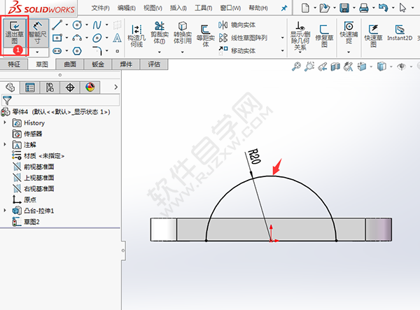 SolidWorks建模練習題用拉伸切除