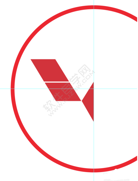 AI繪制一個三菱車標