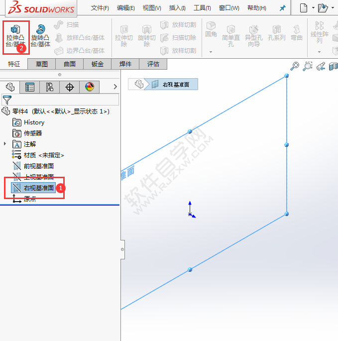 SolidWorks新手建模練習(xí)題-025