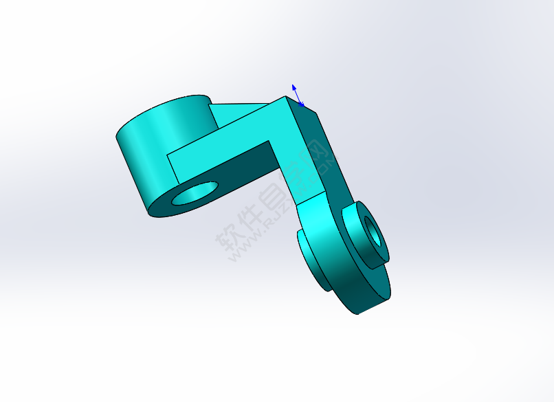 SolidWorks新手建模練習(xí)題-025