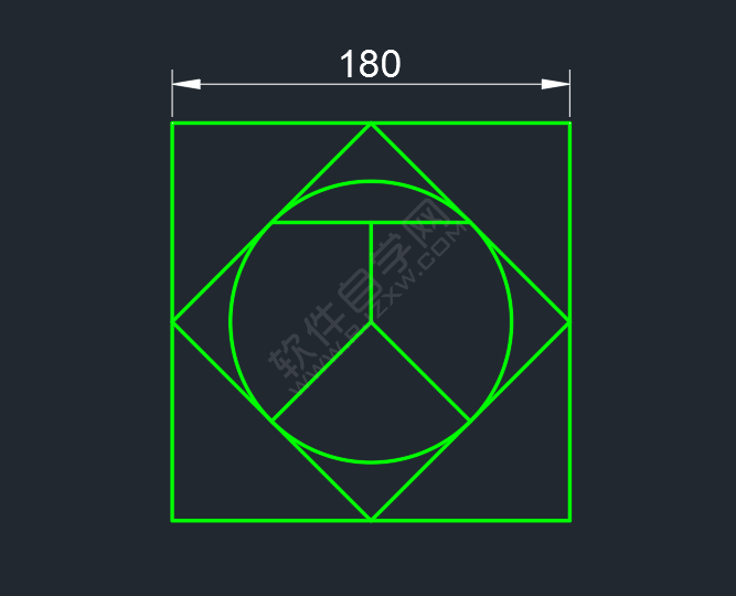 CAD二維練習題（02）繪制的方法