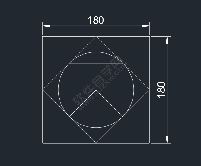 CAD二維練習題（02）繪制的方法