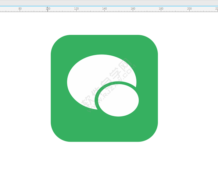在CDR中怎么畫微信圖標