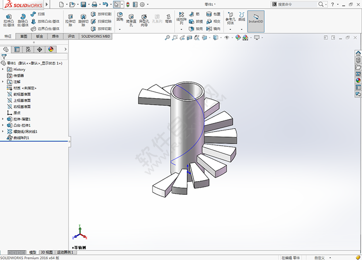 sw旋轉樓梯是怎么做的