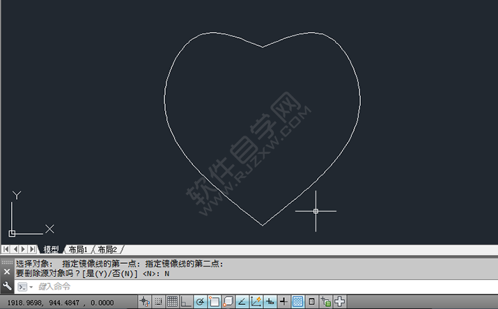 cad怎么鏡像到對面
