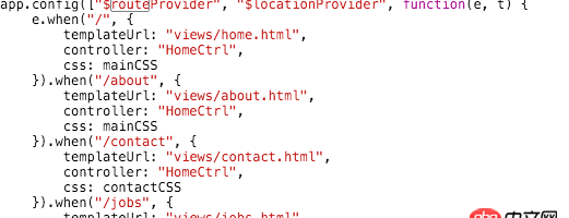 angular.js - 使用angular route的時候，頁面切換會暫時性出現一段空白，然后內容才加載出來