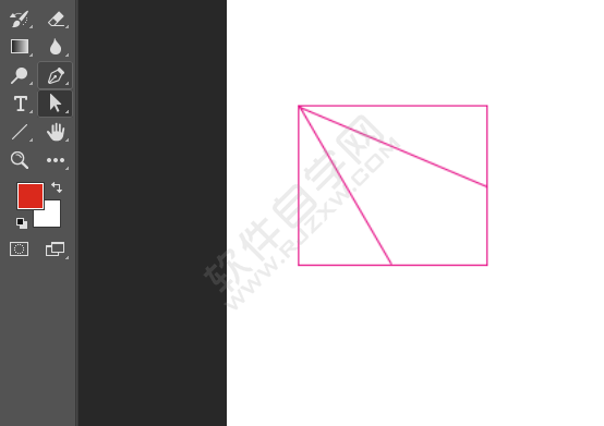 怎么在ps里畫斜直線