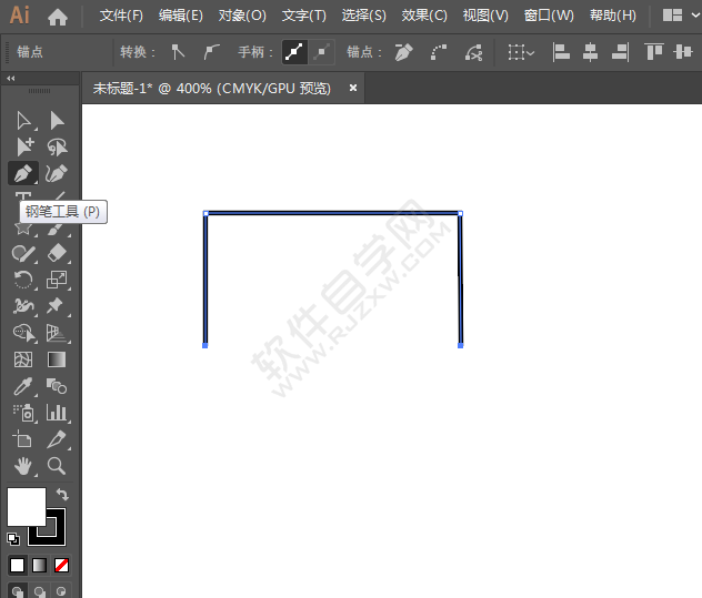 ai畫一邊有波浪線的長方形