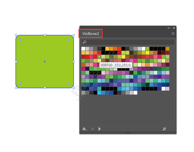 ai的visiBone2色板庫在哪里打開使用