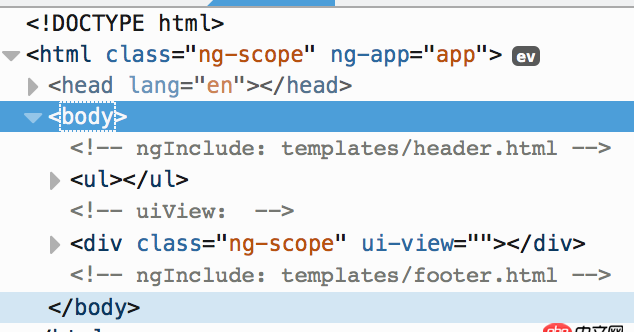 angular.js - ng-include在加載后莫名被自動注釋掉
