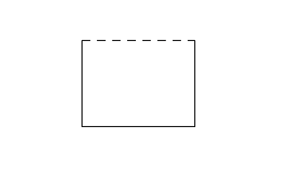 ai讓矩形其中一條線變虛線