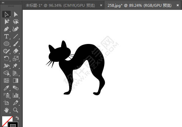 ai繪制貓咪剪影