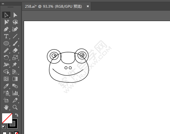 ai繪制青蛙頭像