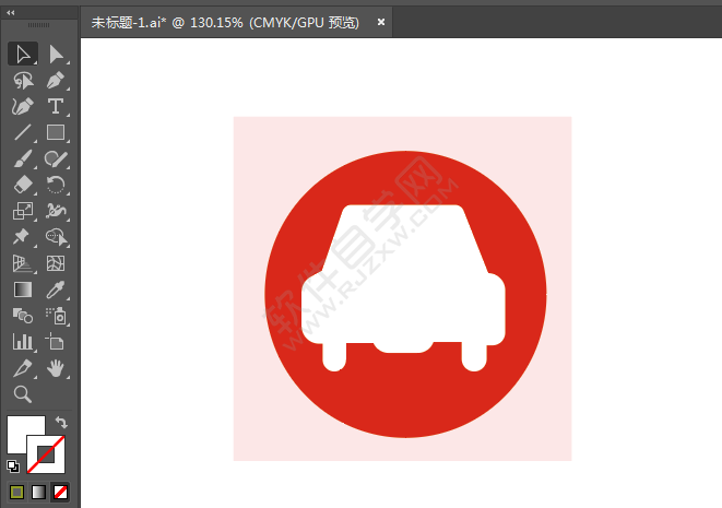 ai繪制洗車美容標識的方法