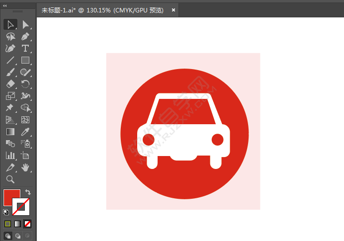 ai繪制洗車美容標識的方法