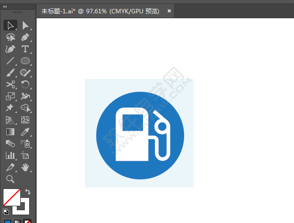 ai繪制加油站標識的方法