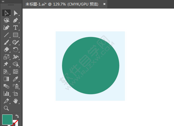 ai繪制大門標識的方法