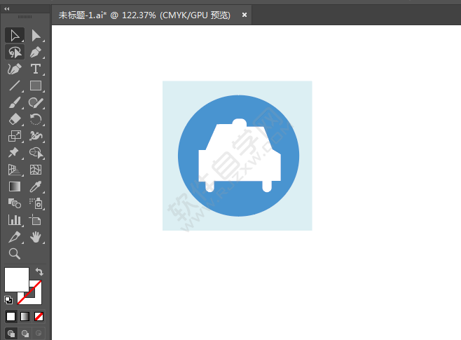 ai繪制出租車標識的方法