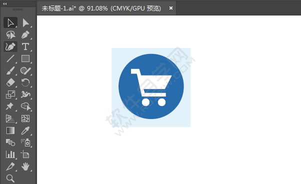 ai繪制超市標(biāo)識(shí)的方法