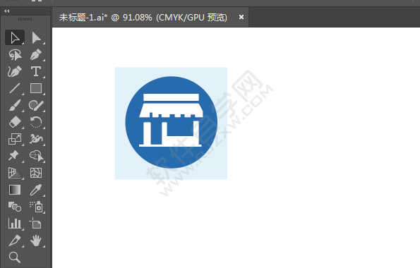 ai繪制超市小店標(biāo)識的方法