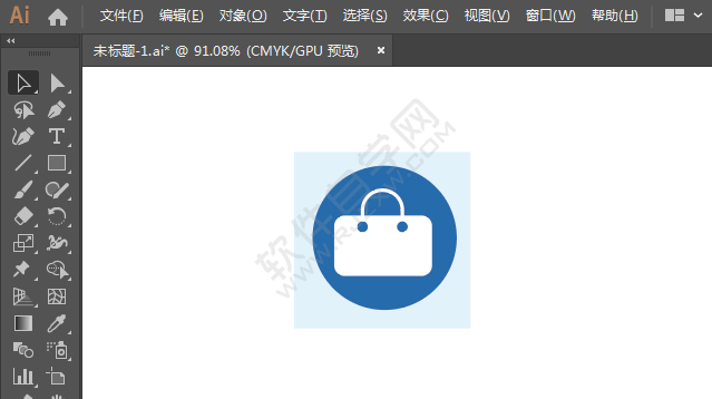 ai繪制商場標識的方法