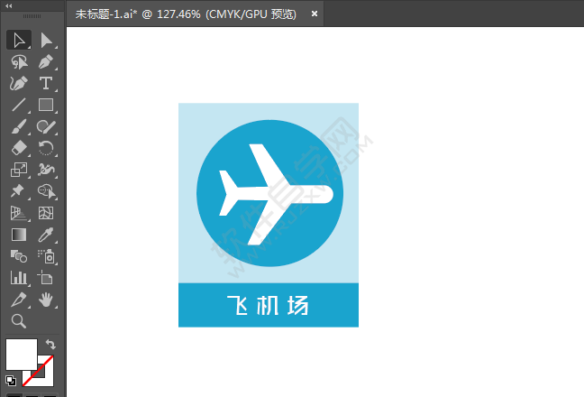 ai繪制飛機(jī)場(chǎng)標(biāo)識(shí)的方法