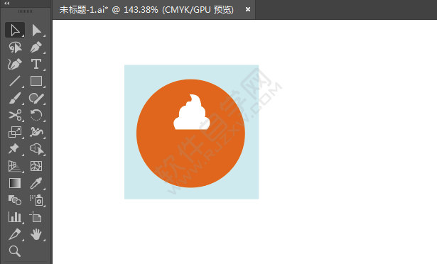 ai繪制奶茶店標(biāo)識(shí)的方法