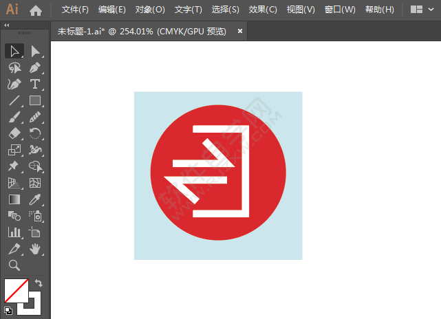 ai繪制出口標(biāo)識(shí)的方法