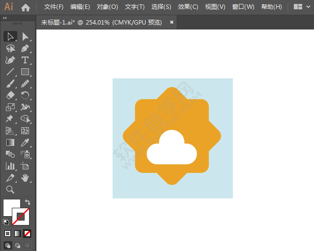 ai繪制蘇寧LOGO標(biāo)志的方法