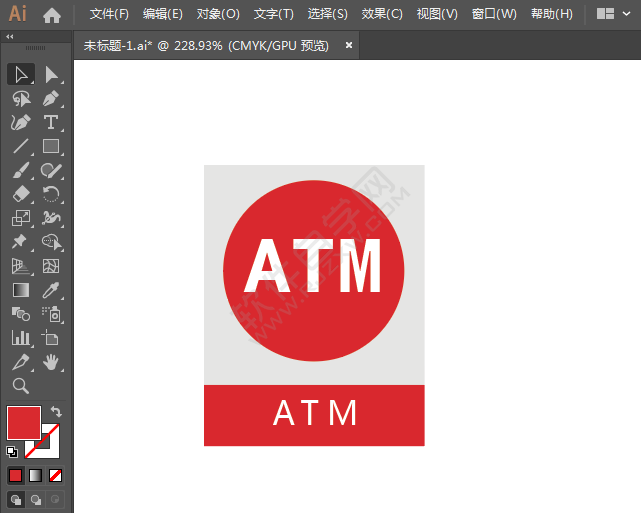 ai繪制ATM標識的方法