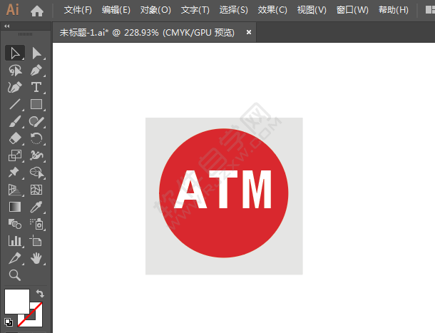 ai繪制ATM標識的方法