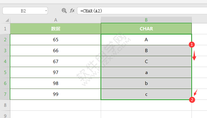wps中CHAR函數怎么用
