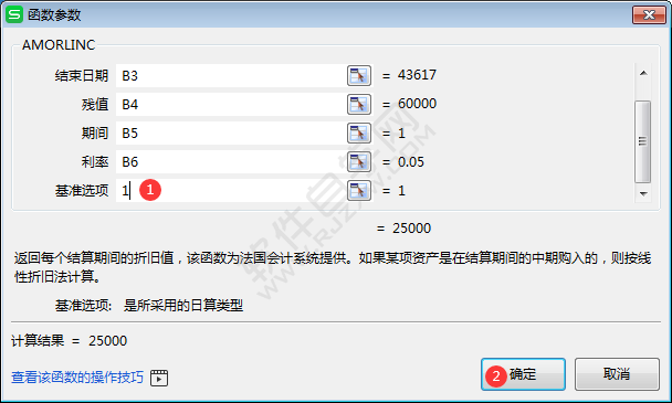 wps中amorlinc函數怎么用