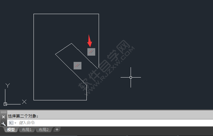 cad怎么平行約束兩條直線