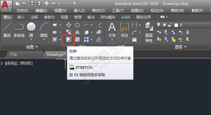 cad怎么整體拉伸