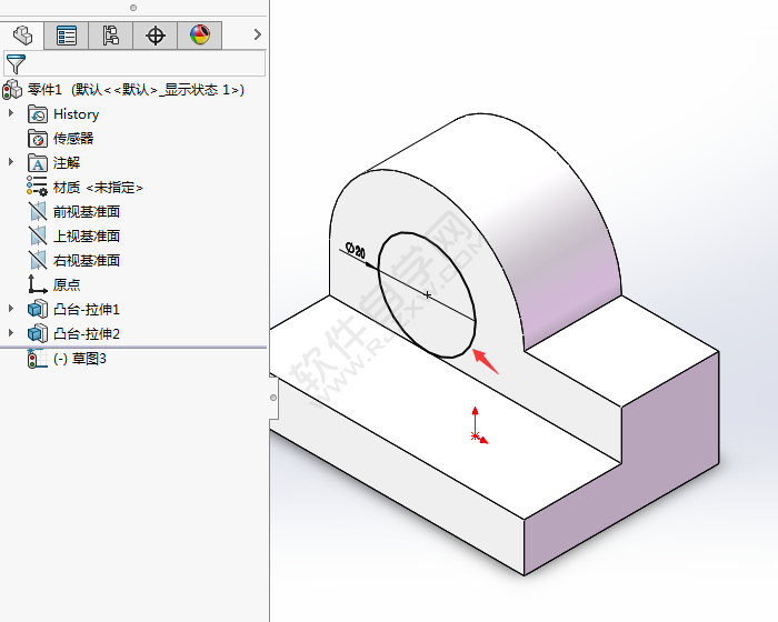solidworks怎樣直接拉伸面