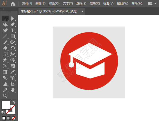 師范學校標識圖標繪制