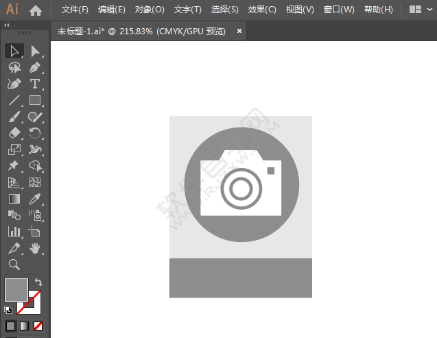 攝影店標識圖標繪制