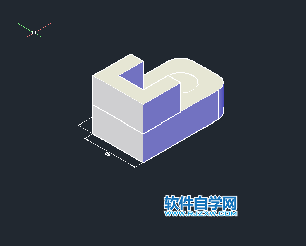 CAD倒角差集實(shí)體練習(xí)