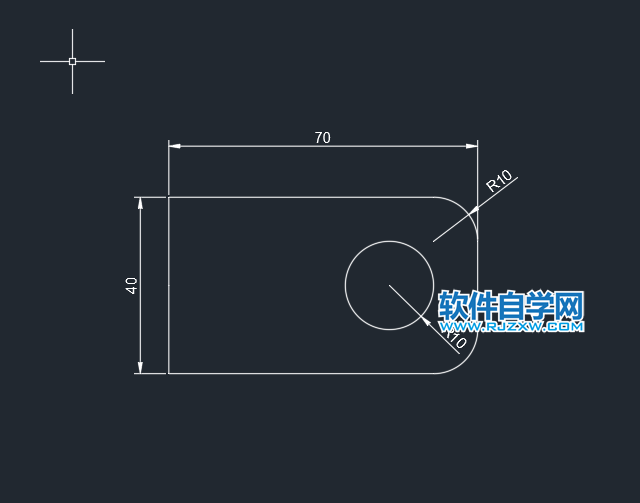 CAD倒角差集實(shí)體練習(xí)