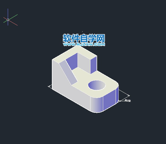 CAD倒角差集實(shí)體練習(xí)