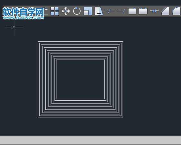 cad怎么實現連續偏移