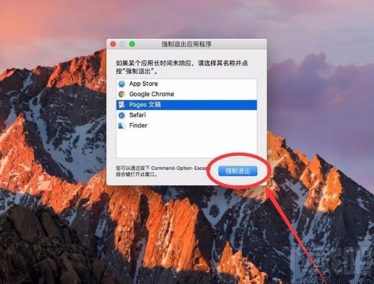 macOS系統強制退出程序的方法