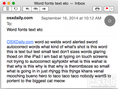 Mac OS X中的郵件字體大小怎么改？Mac OS X郵件字體大小修改方法